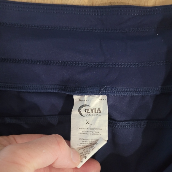 ZYIA Navy Blue Velocity Shorts Lounge Stretch Women's Size XL - Picture 6 of 6